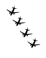 airplane isolated on white background