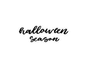 halloween season lettering