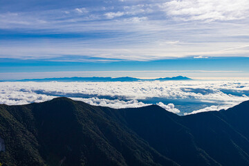 Fototapeta na wymiar 燕岳山頂からの景色
