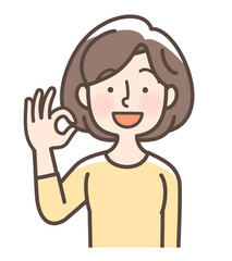 Obraz premium オーケー 女性