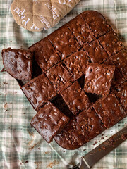 Classic Homemade Fudgy Ccocoa Brownies