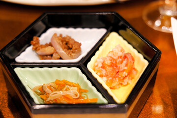 ホテルの夕食で出る日本料理