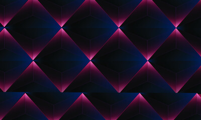 Abstract dark purple background vector overlap layer on dark space for background design.