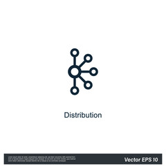 distribution logo concept