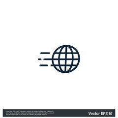 world web icon vector simple design element