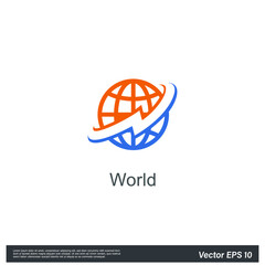 world web icon vector simple design element