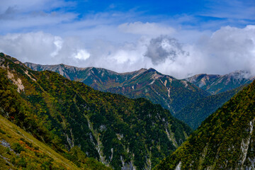 涸沢から東天井岳