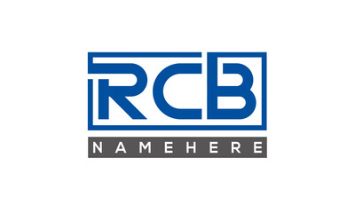 RCB creative three letters logo