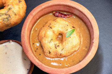Fototapeta Image of Vada or bada is a category of savoury fried snacks from India
 obraz
