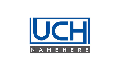 UCH creative three letters logo	