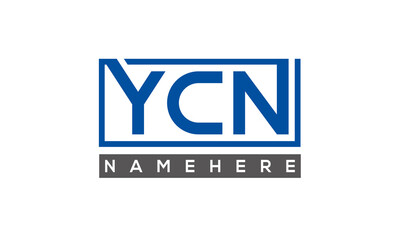 YCN creative three letters logo	