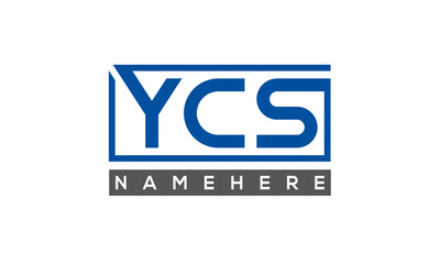 YCS creative three letters logo	