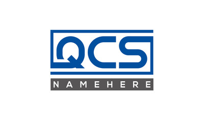 QCS creative three letters logo