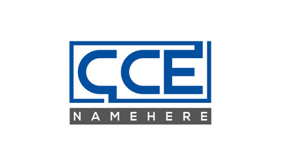 CCE creative three letters logo