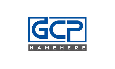 GCP creative three letters logo