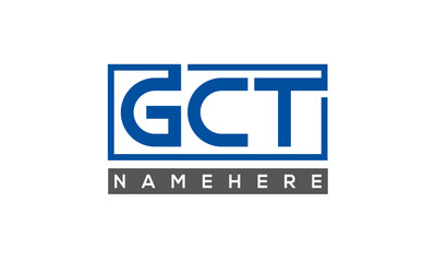 GCT creative three letters logo
