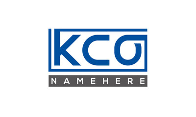 KCO creative three letters logo