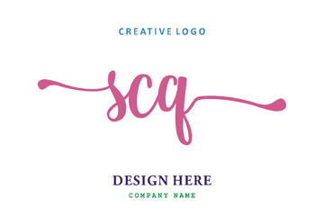 SCQ lettering logo is simple, easy to understand and authoritative