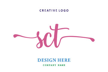 SCT lettering logo is simple, easy to understand and authoritative