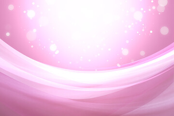 ピンクの布のウェーブ　光輝く背景
