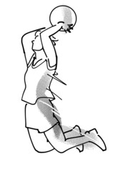 バスケットボール-ダンクシュート