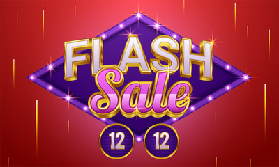Flash Sale banner template design