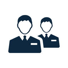 Managers, people icon. Simple editable vector design isolated on a white background.