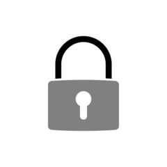Padlock icon design template illustration vector