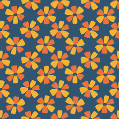 Seamless pattern flower.Elegant floral design.Botanical print. Fashion print.