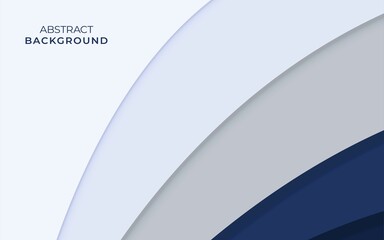 blue abstract shape background with overlap layer