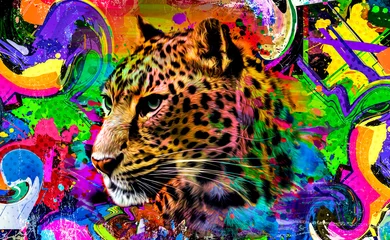 Poster close up of a leopard © reznik_val