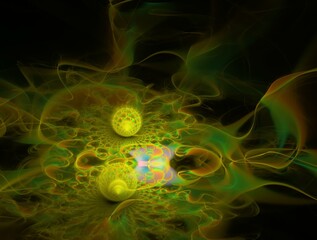 Obraz premium Imaginatory fractal abstract background Image