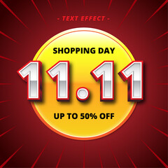 SHOPPING DAY TEXT STYLE EFFECT