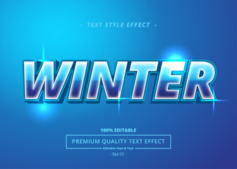 WINTER TEXT STYLE EFFECT
