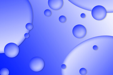 3D blue Bubble Gradient Background