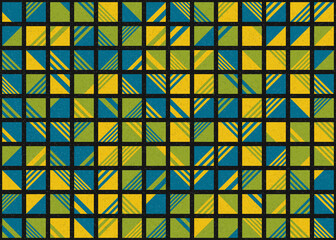 Abstract Geometric Pattern generative computational art illustration