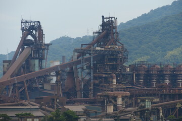 Fototapeta na wymiar 臨海の工場