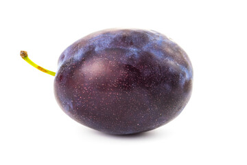 Plum  isolated on white background, closeup
