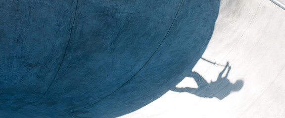 Kick scooter riding in an urban skate park © 4Max