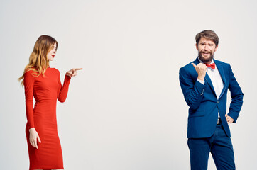 beautiful young couple romance happy isolated background