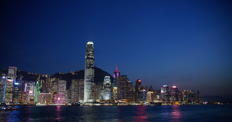 Fototapeta premium Hong Kong city night