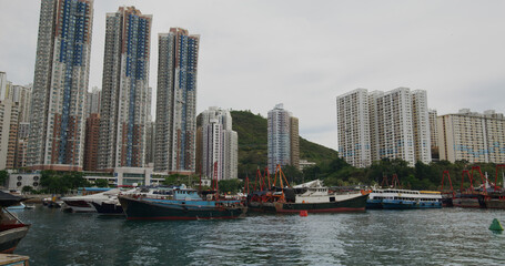 Fototapeta na wymiar Hong Kong seaside residential