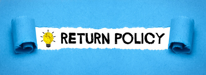 Return Policy - obrazy, fototapety, plakaty