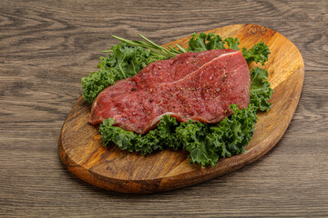 Raw beef steak for grill