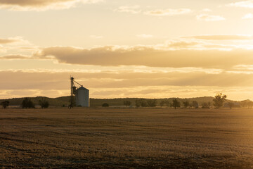 Grain silo in the country