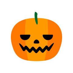 ハロウィン　ジャックオランタン　アイコン　笑顔