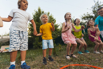 the sporting event for kids in the backyard