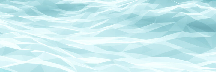 3D low polygon ice background