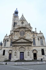 Fototapeta na wymiar Paroisse Saint Étienne du Mont, Catholic Church of Paris