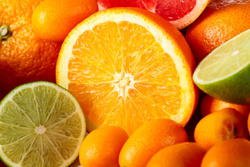 Close up of citrus fruits.